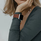 Crimson Bloom Watch Band