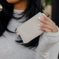 Cream Small Zipper Pouch