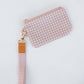 Blushing Gingham Zipper Pouch