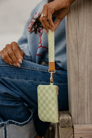 Harbor Check Zipper Pouch