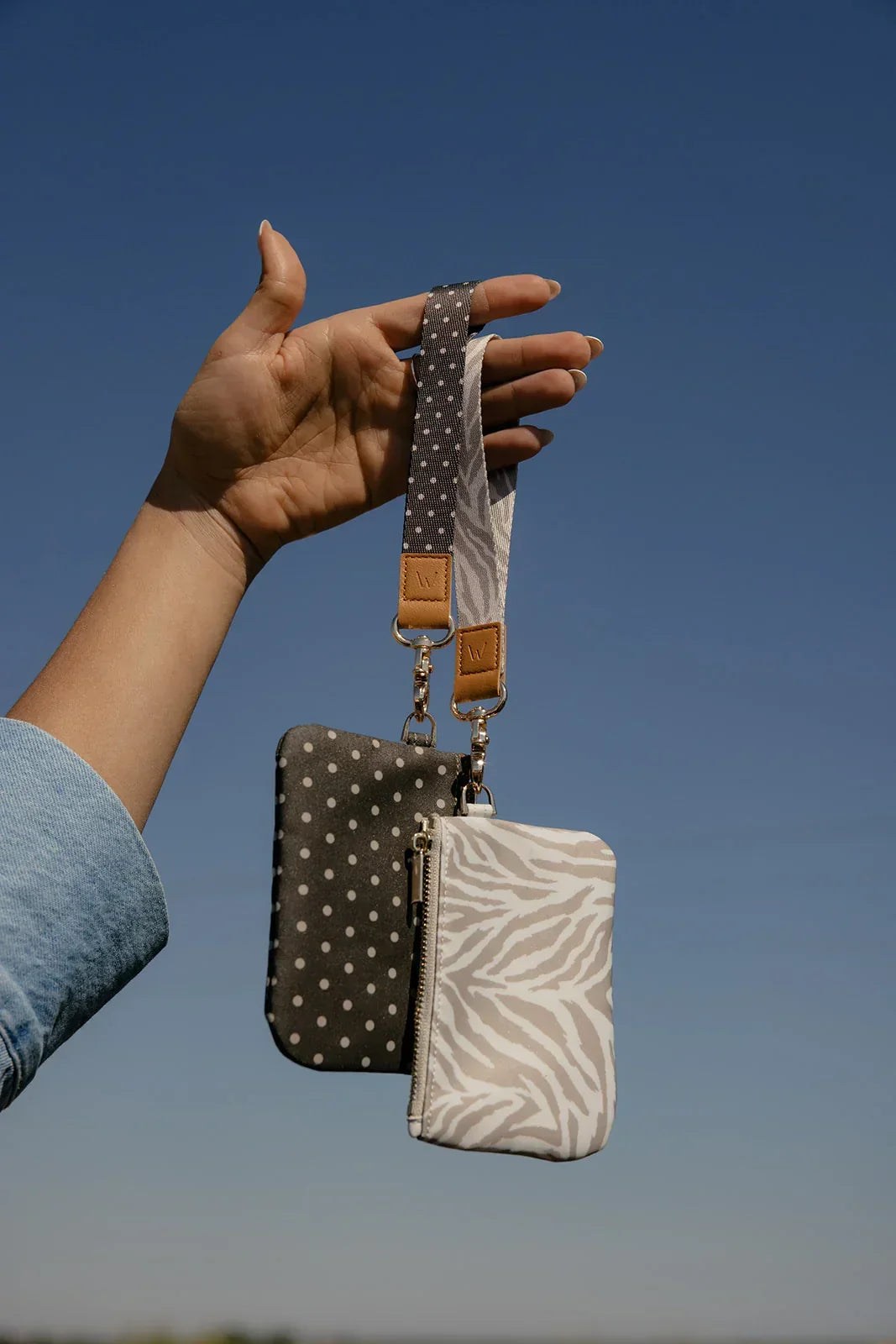 Cocoa Dot Zipper Pouch - Thumbnail 2