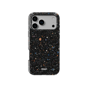 Obsidian Mist | Black Paint Splatter iPhone Case