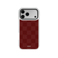 Maroon Check | Burgundy Checkerboard iPhone Case