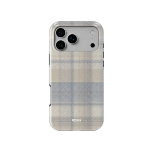 Oatmilk | Beige Flannel Plaid iPhone Case