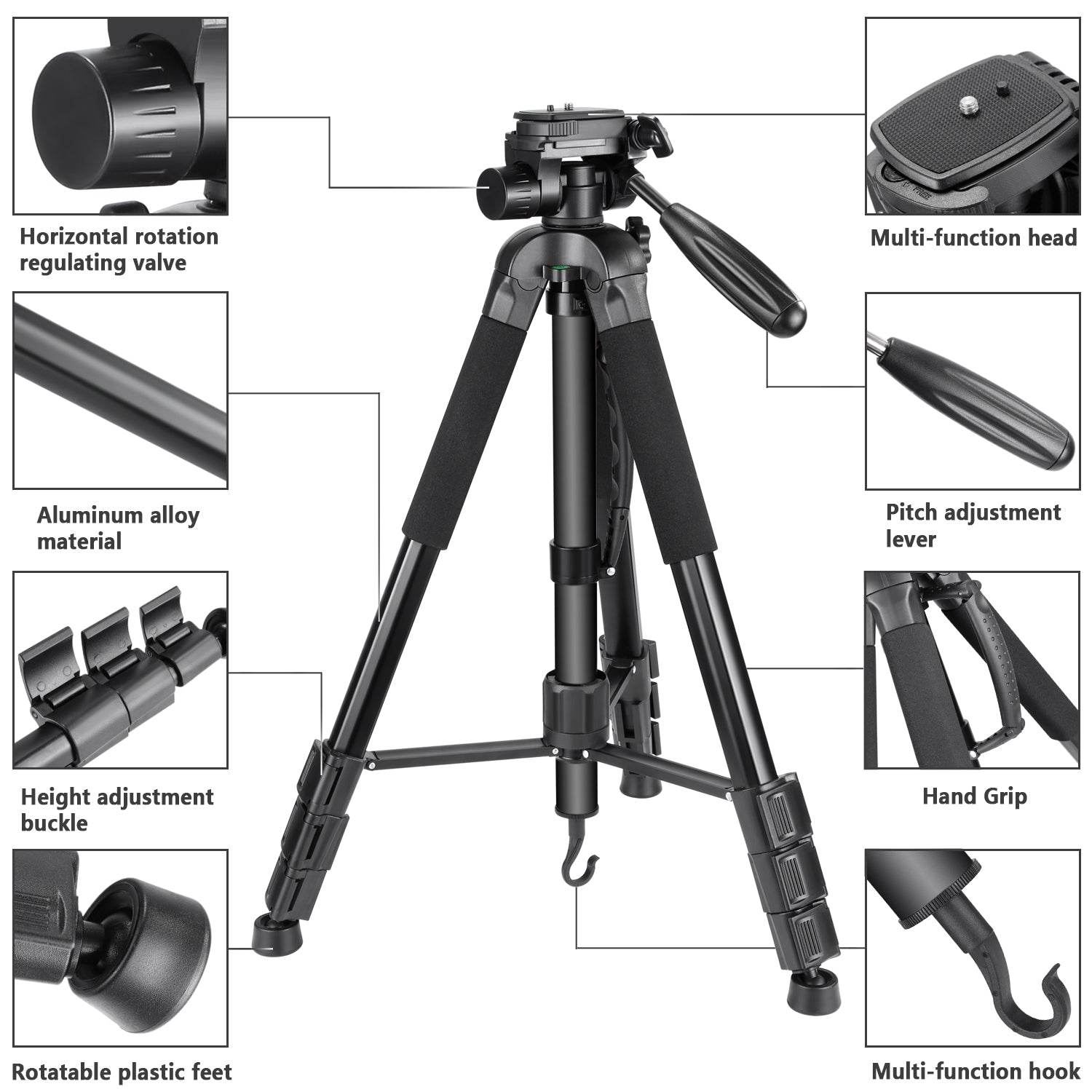 NEEWER 70'' Aluminum Alloy Camera Monopod Tripod - Techable