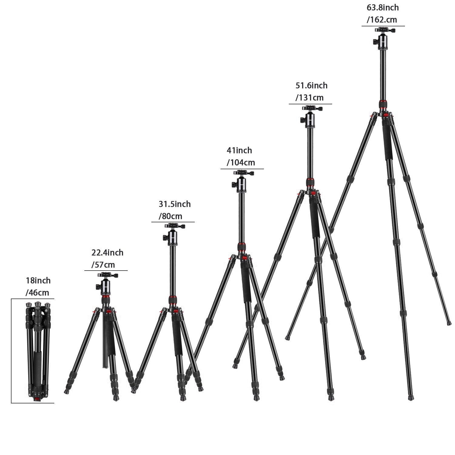 NEEWER 64'' Aluminum Alloy Monopod Tripod - Techable