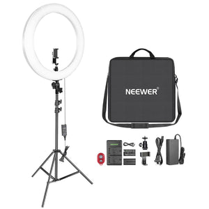 NEEWER 20" Bi-color Outdoor Photography Ring Light Kit
