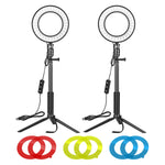 NEEWER 2-Pack 6-inch Dimmable LED Ring Light - Techable