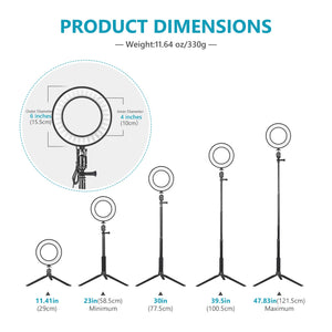 NEEWER 2-Pack 6-inch Dimmable LED Ring Light