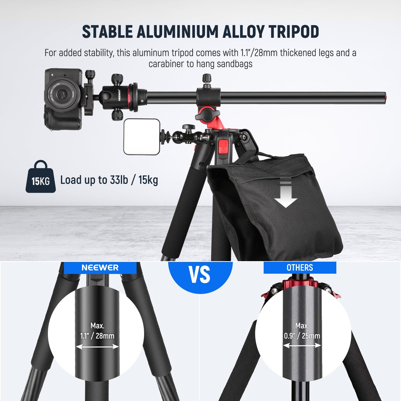 NEEWER 79 inch Camera Tripod Monopod - Techable