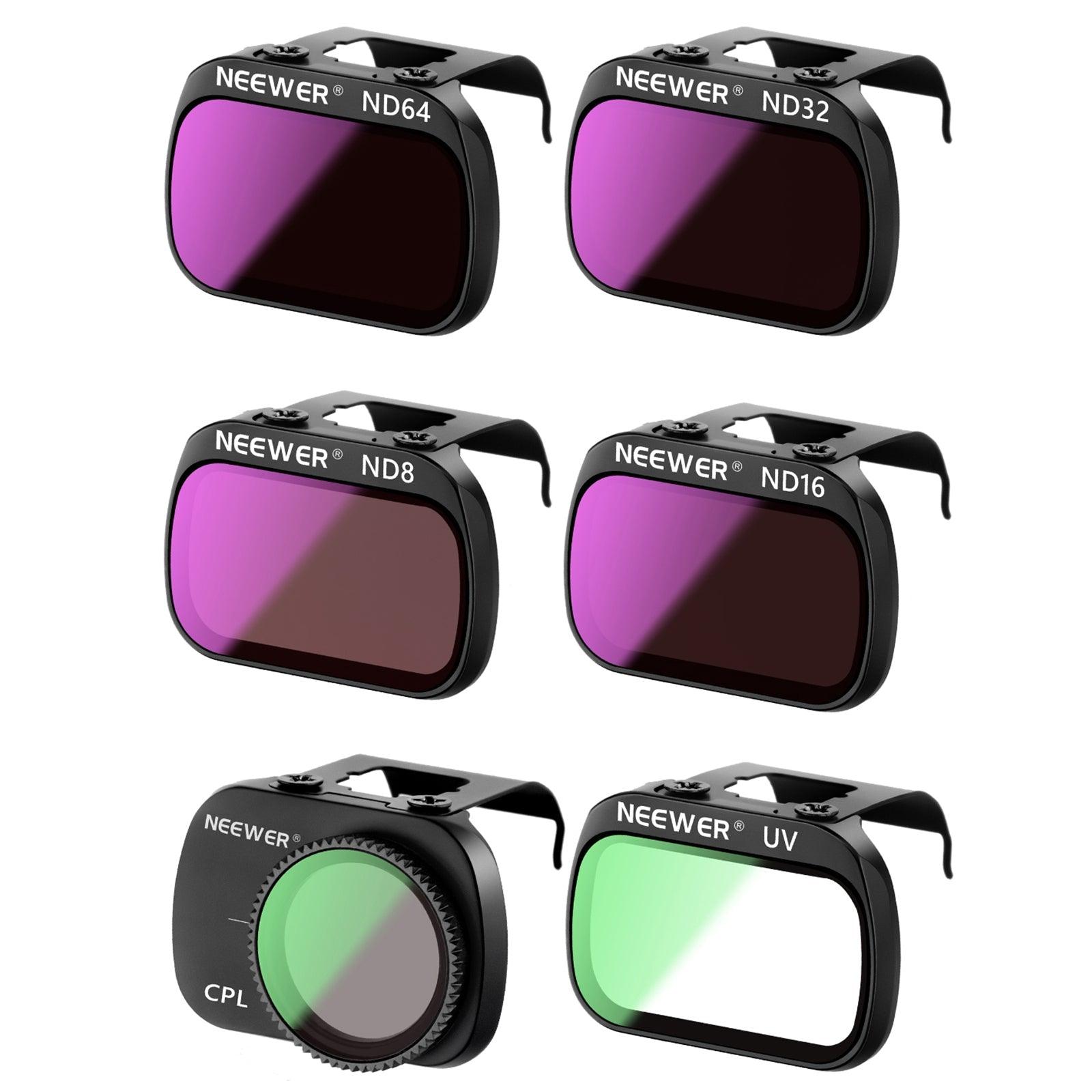 NEEWER 6 Pack ND Filter Set For DJI Mavic Mini/Mini 2/Mini SE/Mini 2SE - Techable