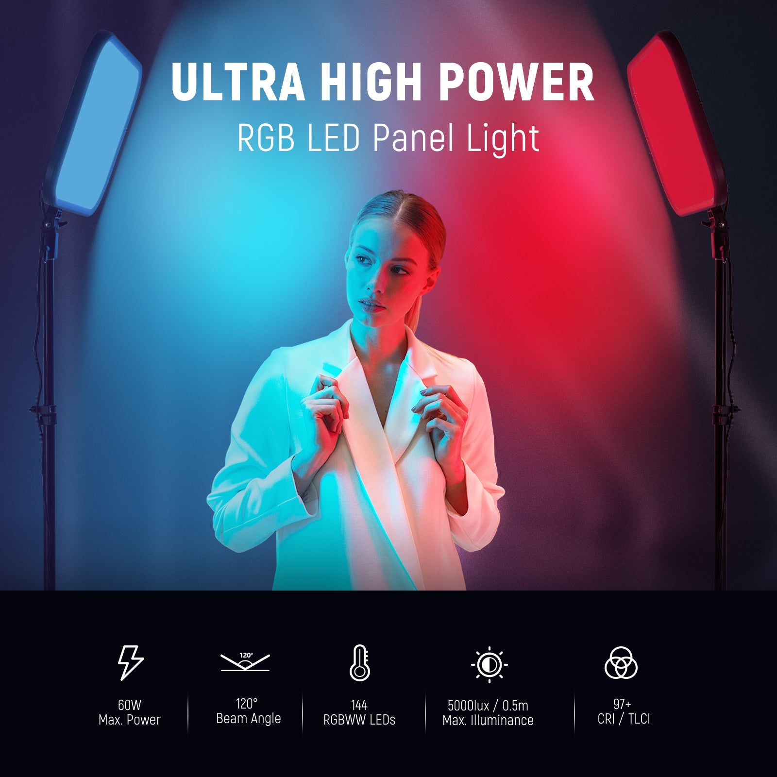 NEEWER RGB168 18.3 Inch LED Panel Video Light - Techable