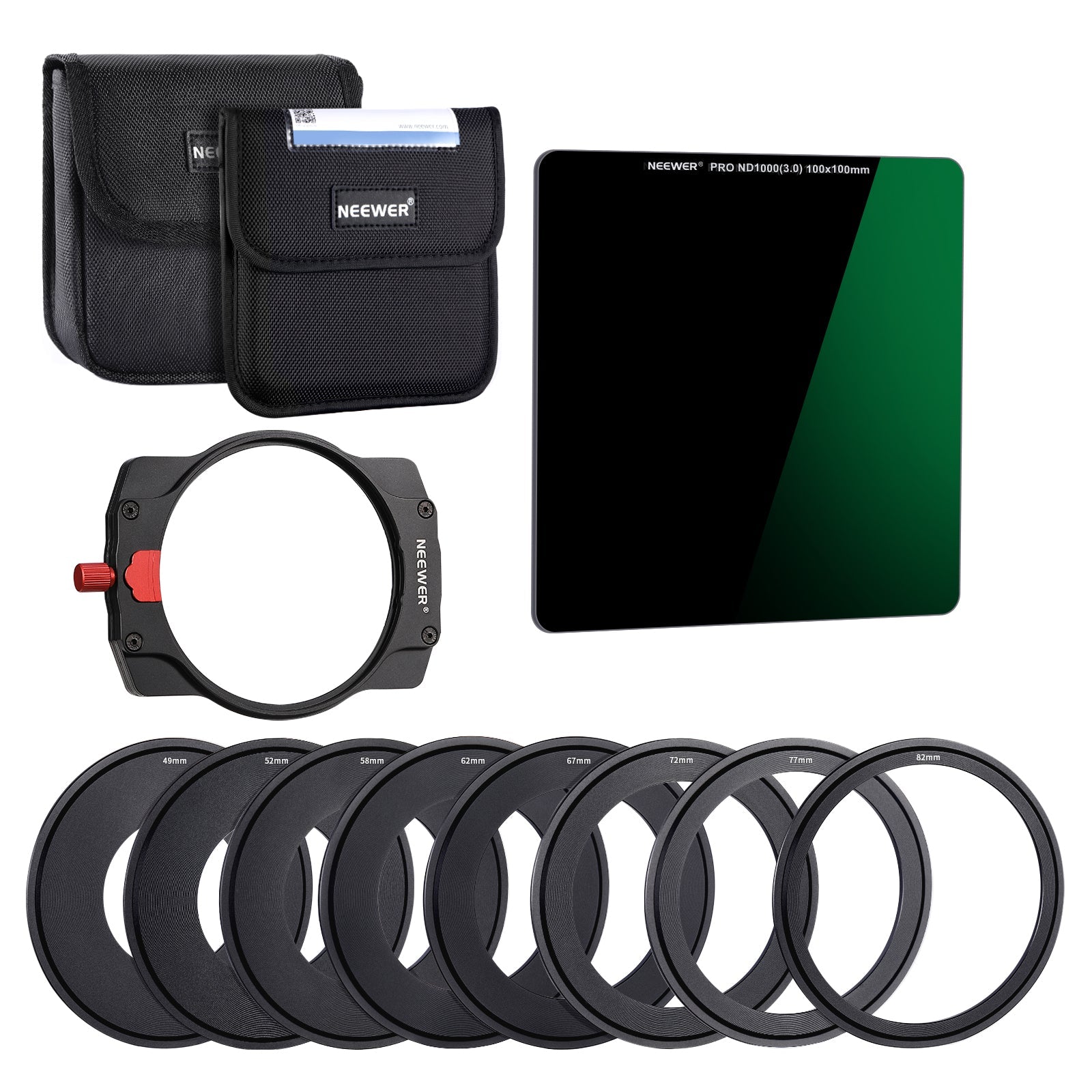 NEEWER 100x100mm Square ND1000 Filter Kit - Techable