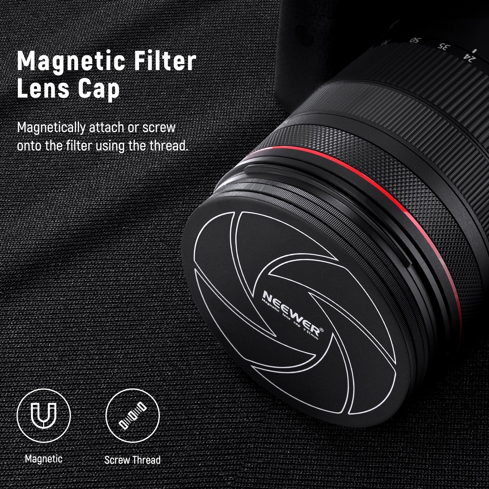 NEEWER 3-in-1 ND1000 Magnetic ND Lens Filter Kit (10 stops) - Techable