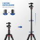 NEEWER N55CR 80.7” Carbon Fiber Tripod with 2 Section Center Axes - Techable