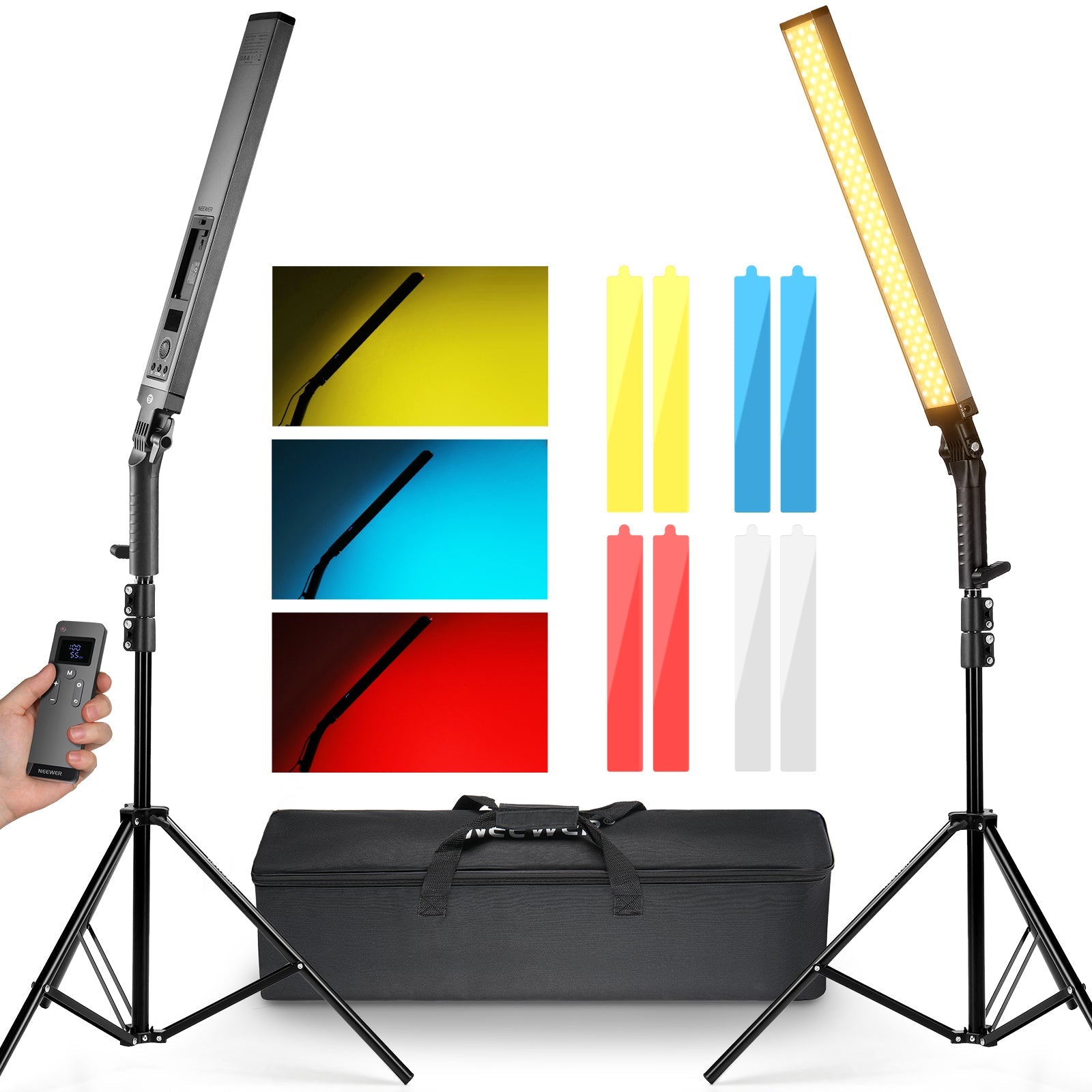 NEEWER BH20B 2 Pack Upgraded LED Video Light Stick Kit - Techable