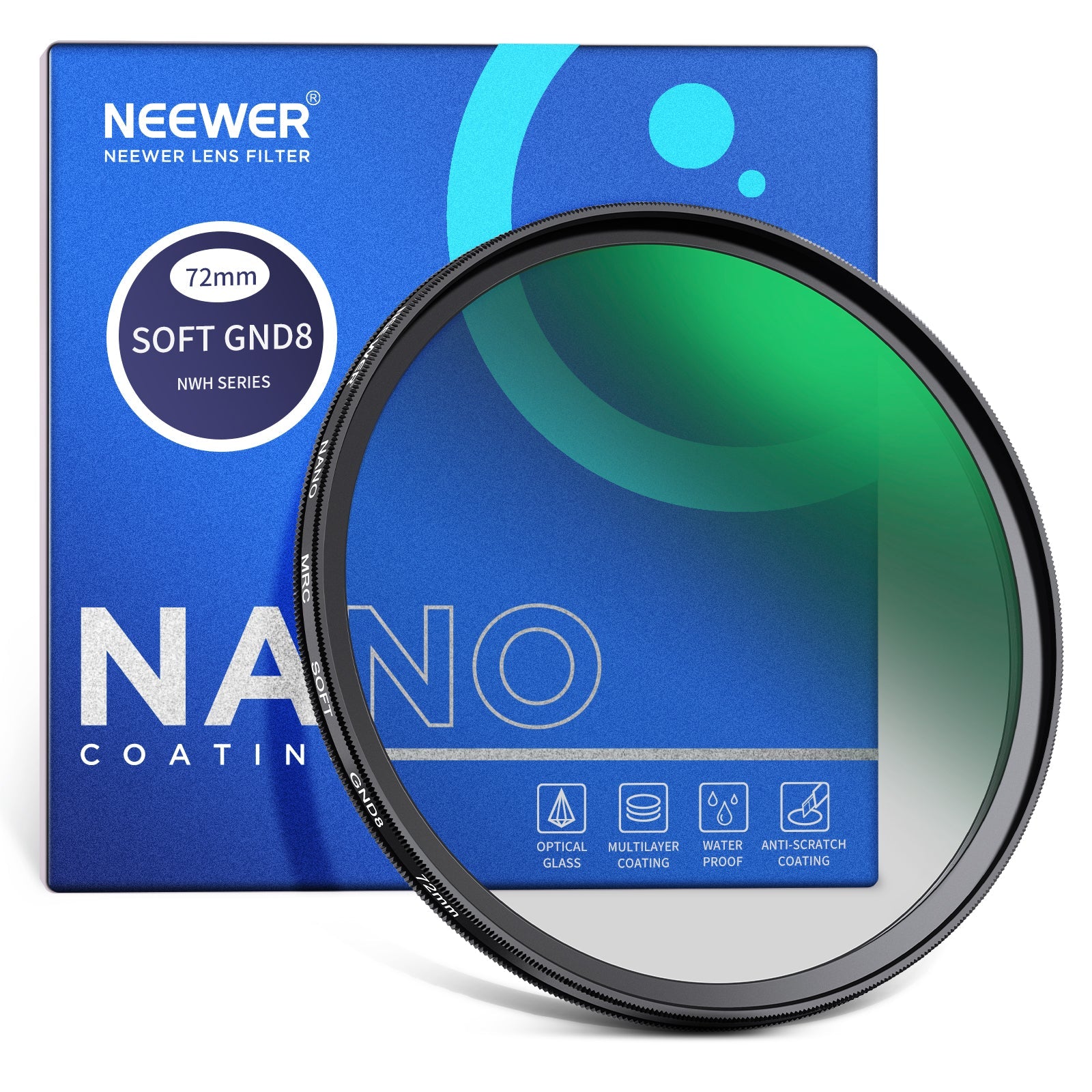 NEEWER 3 Stop HD Soft GND8 Lens Filter - Techable