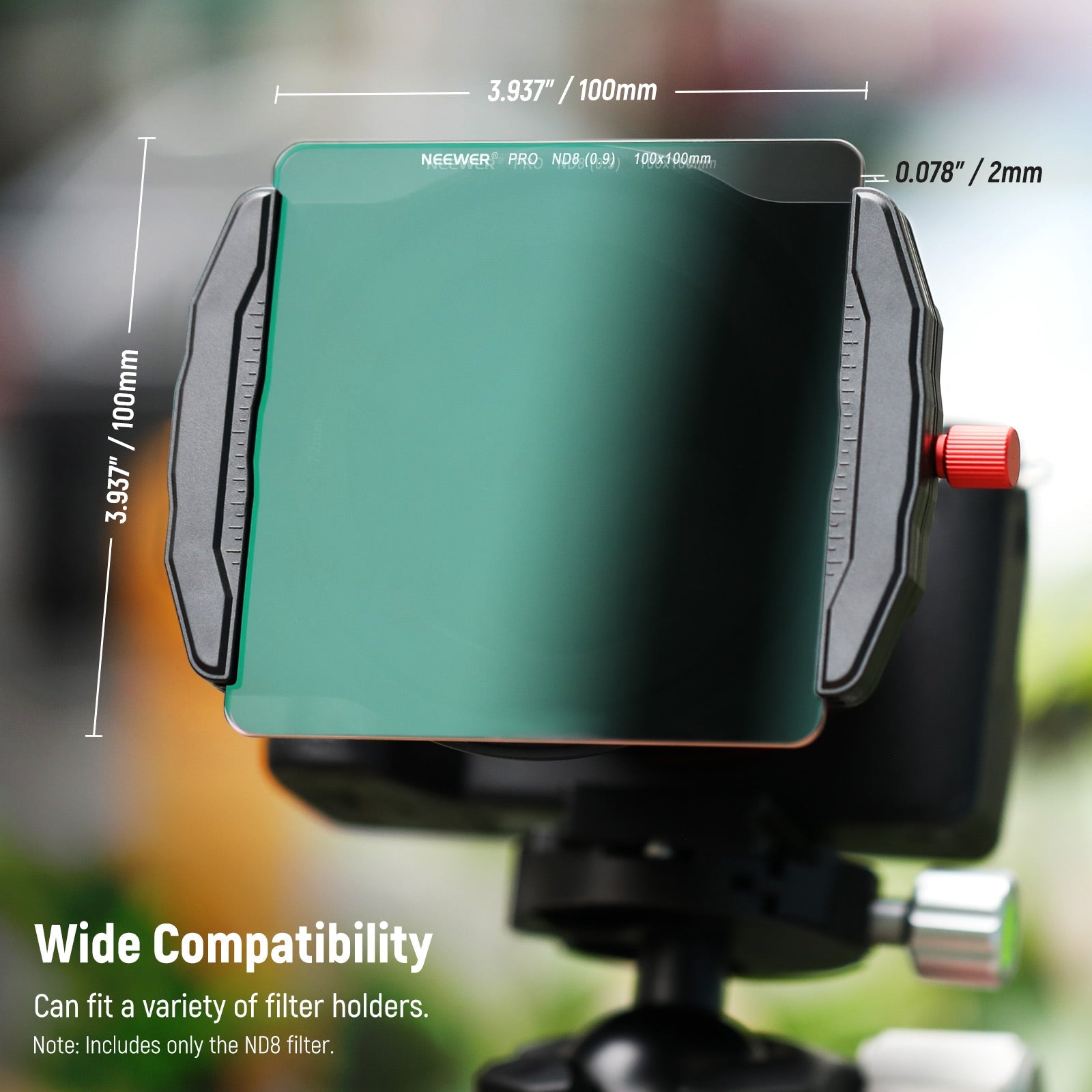 NEEWER 100 x 100mm ND8 Square ND Filter - Techable