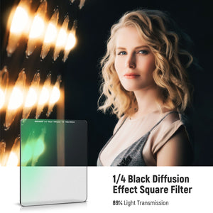 NEEWER 100x100mm 1/4 Black Diffusion Special Effect Square Filter