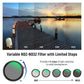 NEEWER 2 in 1 Black Diffusion 1/4 Effect with ND2-ND32 Variable ND Filter - Techable