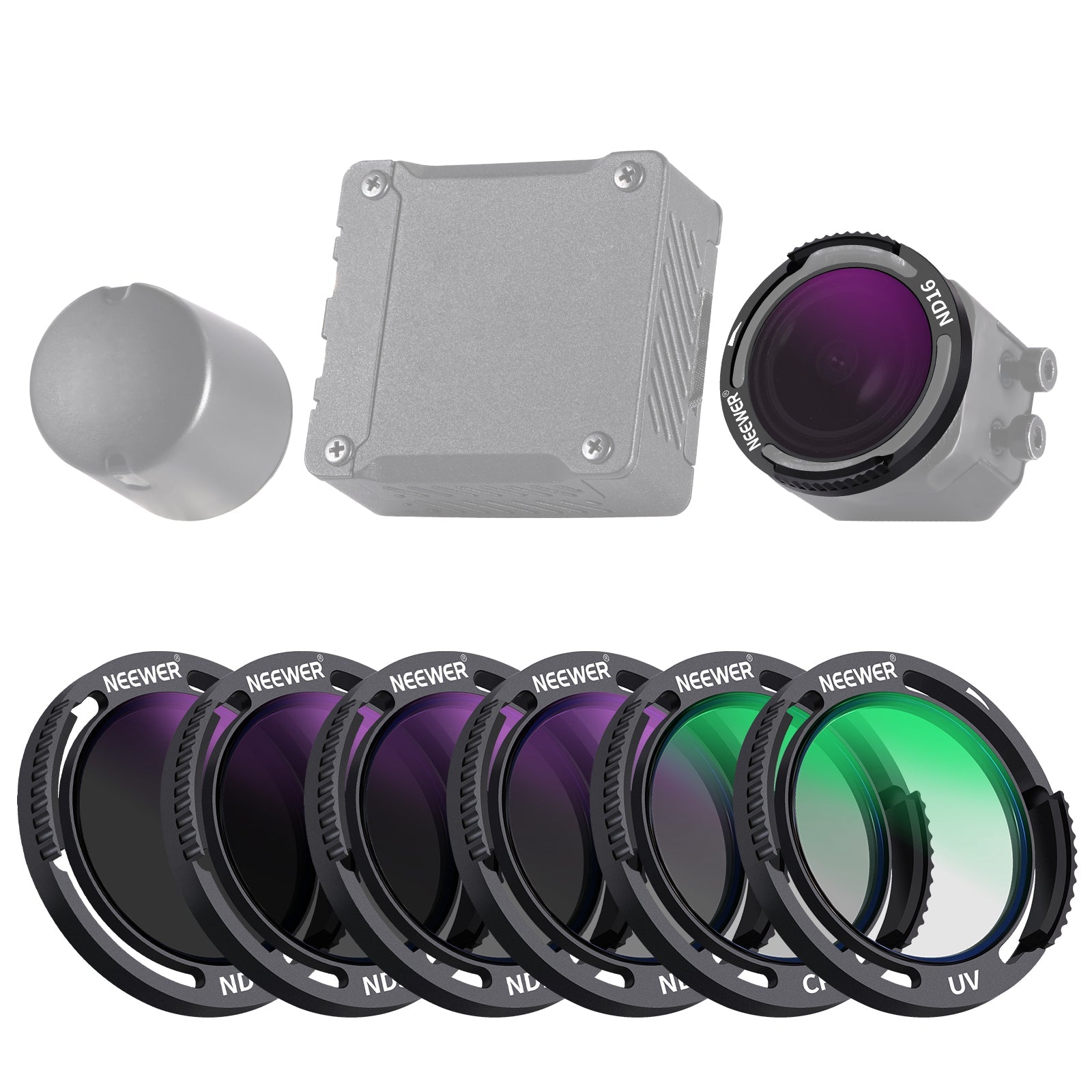 NEEWER 6 Pack ND Filters Set For DJI O3 Air Unit - Techable