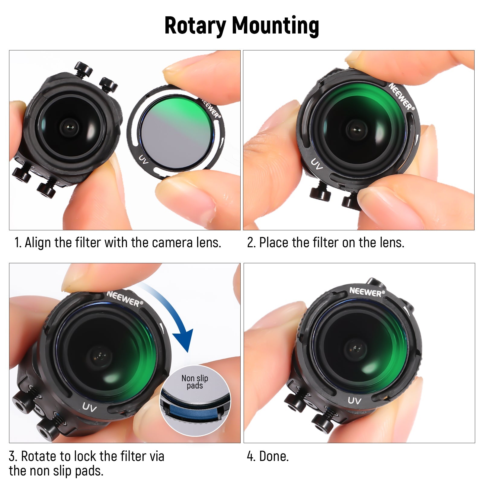 NEEWER 6 Pack ND Filters Set For DJI O3 Air Unit - Techable