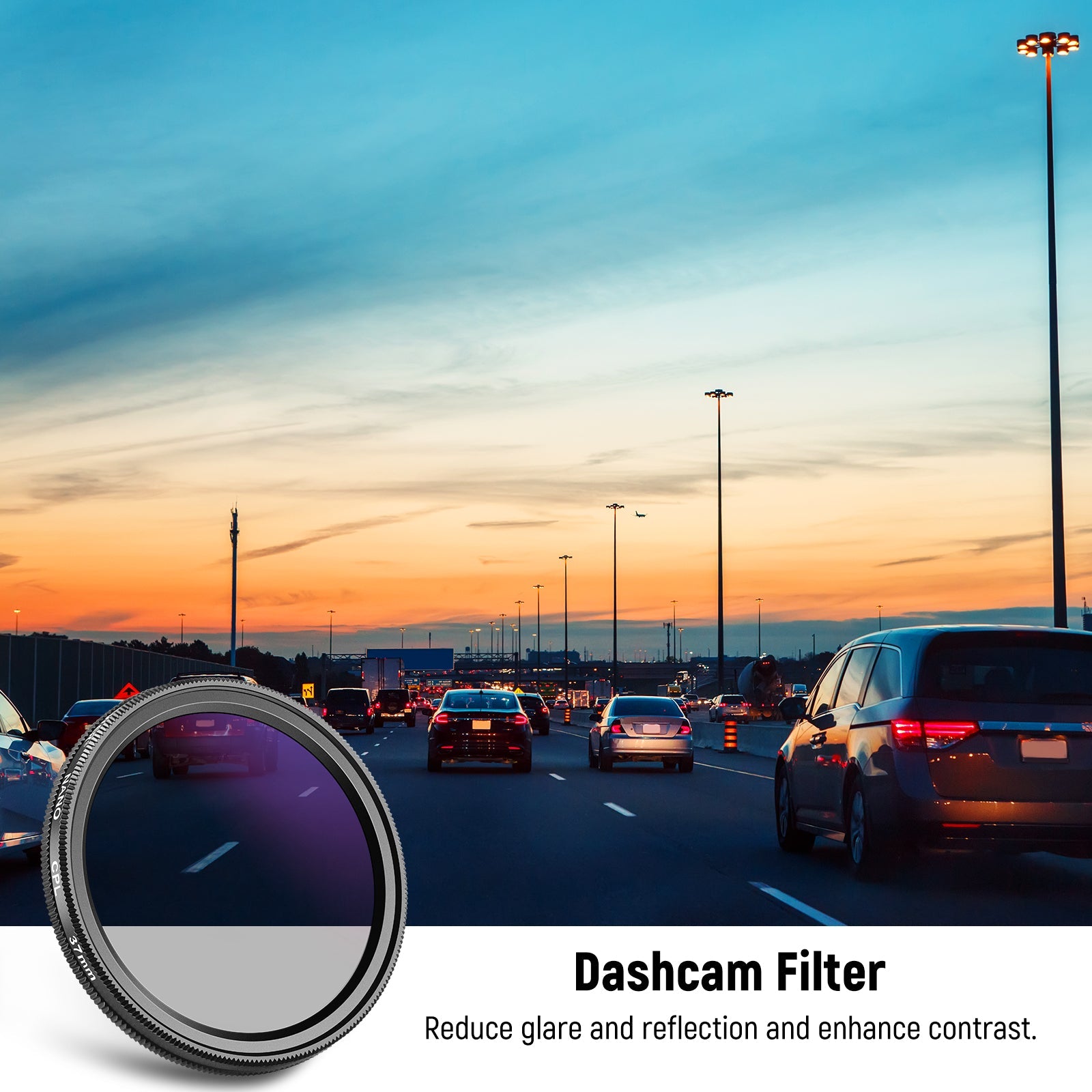 NEEWER 37mm CPL Filter for Dash Cam - Techable