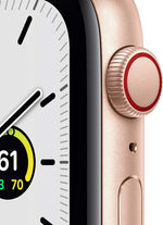 Apple Watch SE 1st Gen (GPS + LTE) 40mm Gold Aluminum Case & Pink Sand Sport Band (Certified Refurbished) - Techable