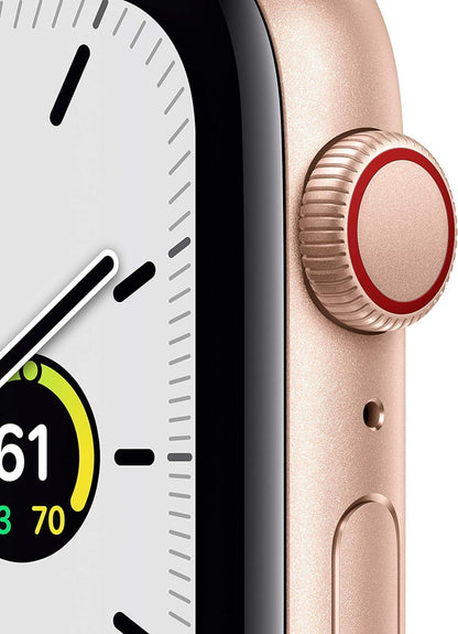 Apple Watch SE 1st Gen (GPS + LTE) 40mm Gold Aluminum Case & Pink Sand Sport Band (Certified Refurbished) - Techable