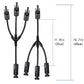 Solar Connectors M Branch Parallel Adapter Cable MMMF+FFFM Pair