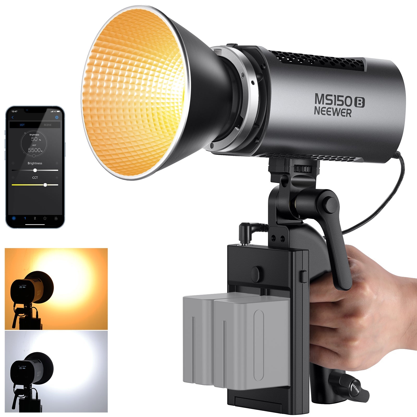 NEEWER MS150B 130W Bi-Color LED Video Light - Techable