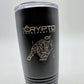 20 oz. Black Tumbler with Crypto Merchant Logo
