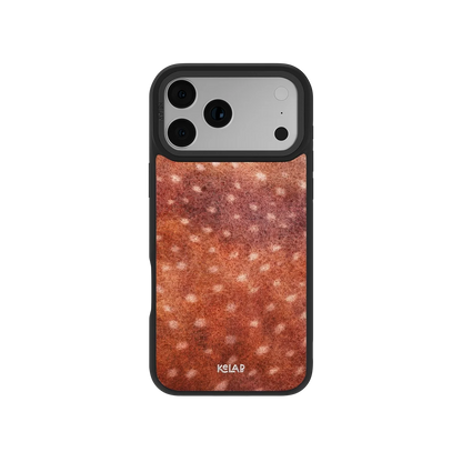 Midnight Fawn | Burnt Orange Deer Print iPhone Case