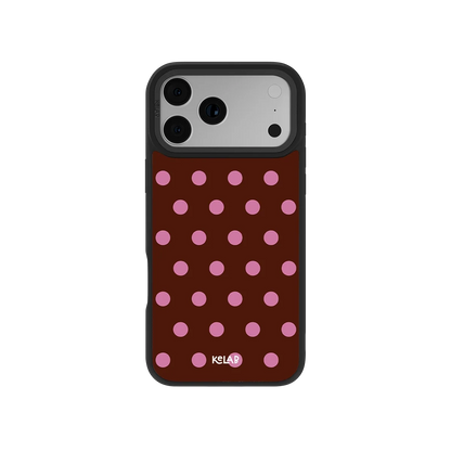 Velvet Pop | Burgundy Polka Dot iPhone Case