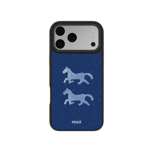 Pegasus Night | Blue Horse iPhone Case