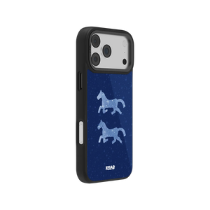 Pegasus Night | Blue Horse iPhone Case