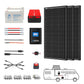 ACOPOWER Deep Cycle GEL Battery Mono Solar Power Complete System with Battery and Inverter for RV Boat 12V Off Grid Kit