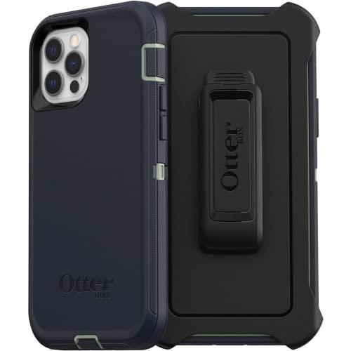 OtterBox DEFENDER SERIES Case & Holster for Apple iPhone 12/12 Pro - Varsity Blues (Certified Refurbished) - Techable