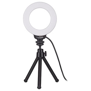 LuMee Studio - RGB Ring Light with Tripod Stand - 10 inch - Black (New)