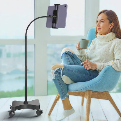 LEVO Gooseneck Tablet Floor Stand with Casters