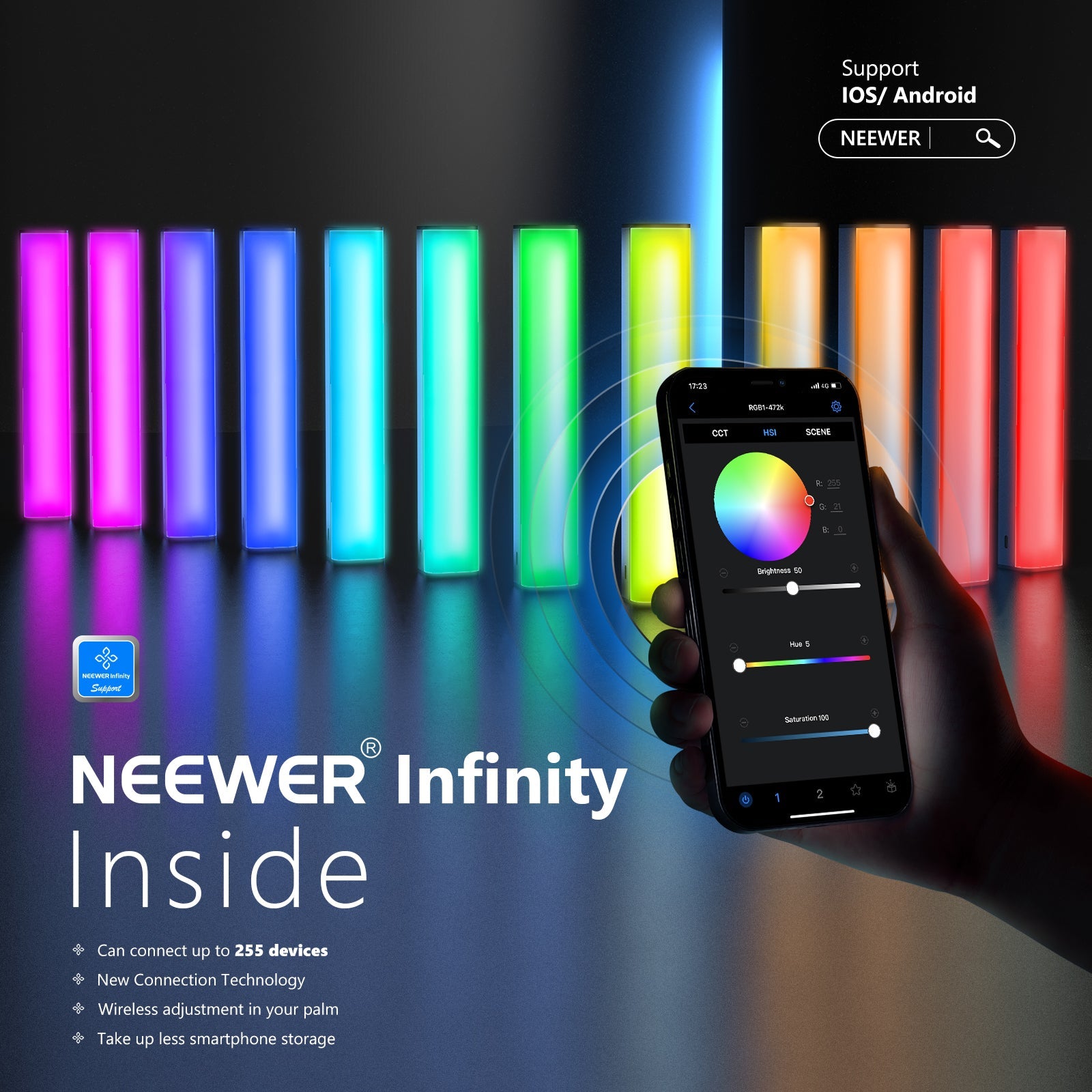 NEEWER RGB1 Magnetic Handheld Light Stick - Techable