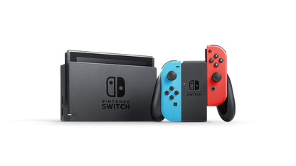 Nintendo Switch Model w/ Neon Red & Neon Blue Joy-Con - Multi Black (Certified Refurbished)