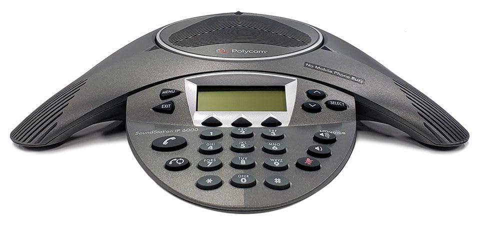 Polycom Soundstation IP 6000 2200-15600-001 For Poe - No Power Supply Included (New) - Techable