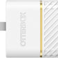 OtterBox Fast Charge USB-C Wall Charger 20W Two-Pack - Cloud Dust White (New)