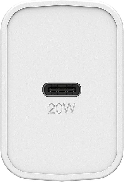 OtterBox Fast Charge USB-C Wall Charger 20W Two-Pack - Cloud Dust White (New) - Techable