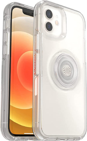 OtterBox Otter+Pop SYMMETRY SERIES Case for Apple iPhone 12 Mini - Clear (Certified Refurbished) - Techable