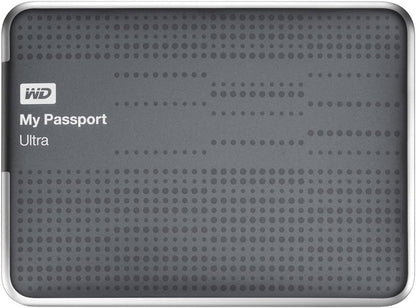 WD Passport Ultra HDD – 1TB Gray - Portable Hardrive