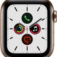 Apple Watch Series 5 (2019) 40mm – 32GB with aftermarket Gold Milanese Band – Read