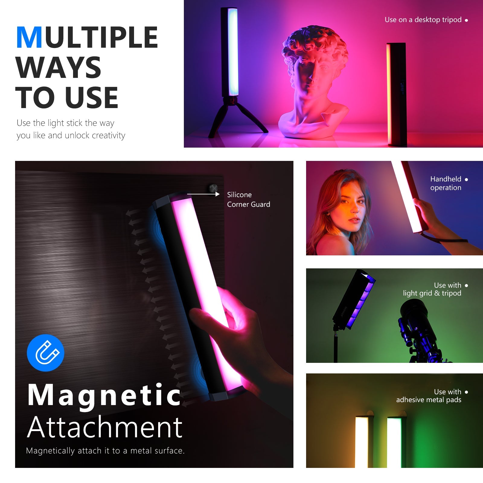 NEEWER RGB1 Magnetic Handheld Light Stick - Techable