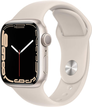 Apple Watch Series 7 (GPS) w/ 41MM Starlight Aluminum Case Starlight Sport Band (Refurbished)